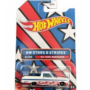 Hot Wheels 2022 HW Stars & Stripes 01/08 White '65 Ford Ranchero Collectible New